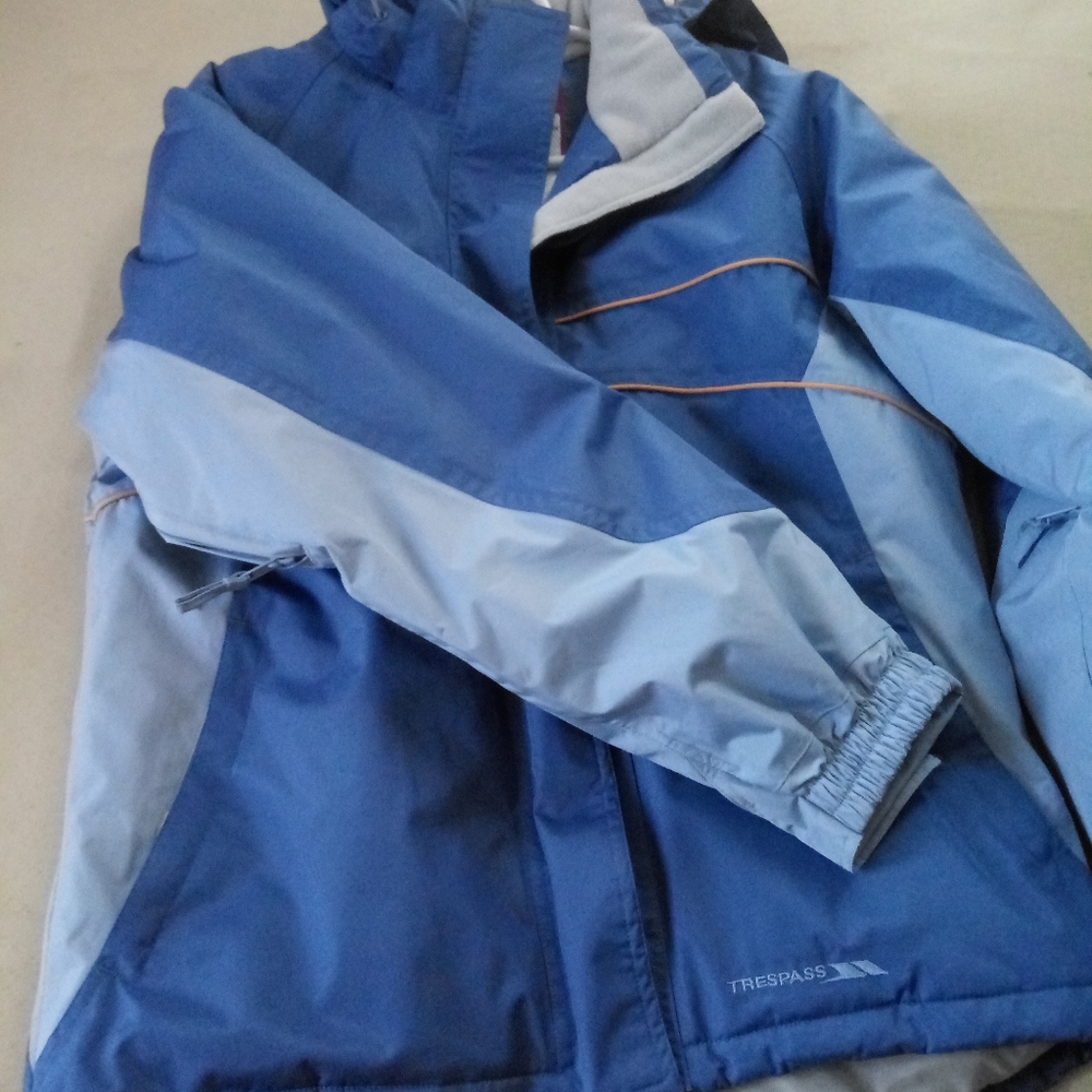 Trespass water proof coat.
